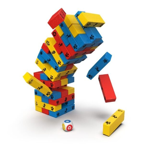 Paw Patrol Jumbling Tower 48 Houten Blokken - Afbeelding 3