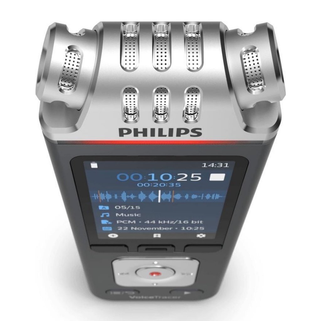 Philips DVT7110 VoiceTracer Audiorecorder Antraciet/Chroom - Afbeelding 3