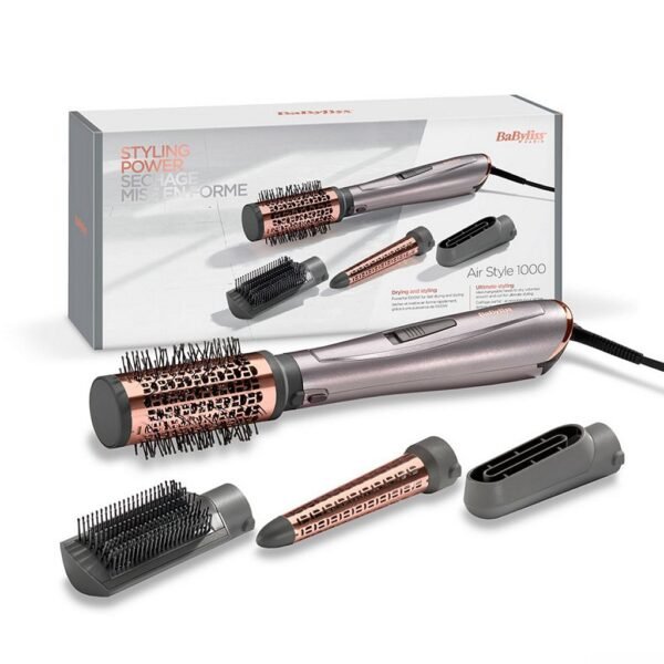 Babyliss AS136E Air Style 1000 Föhnborstel Zwart/Koper/Palladium - Afbeelding 2