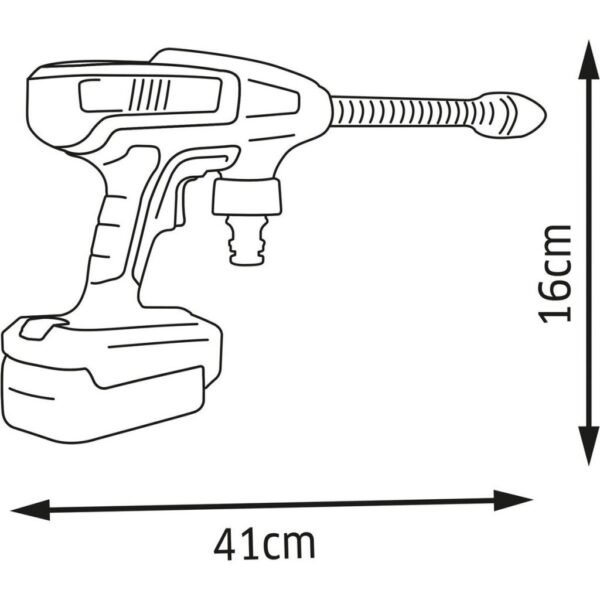 Smoby Kärcher KHB 6 Reinigingspistool Zwart/Geel - Afbeelding 3