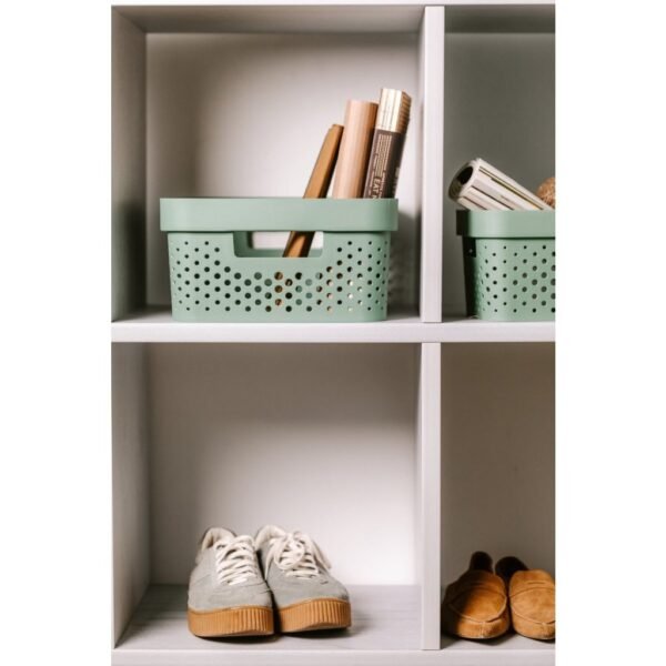 Curver Infinity Dots Opbergmand 11L Groen - Afbeelding 2
