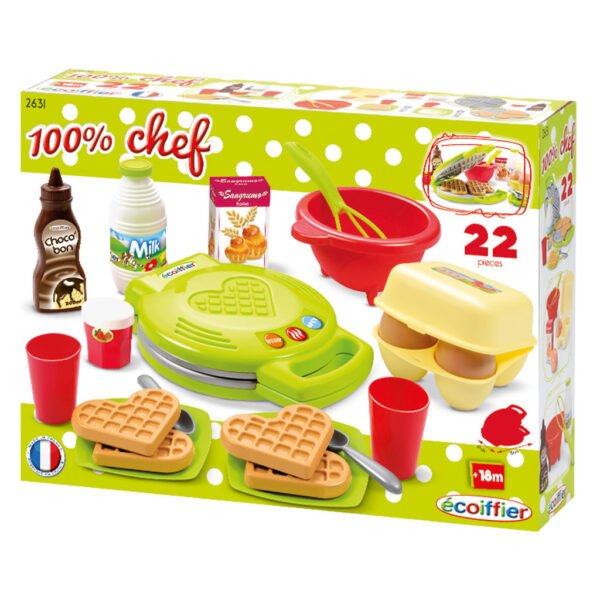 Ecoiffier Wafelijzer 100% Chef - Afbeelding 2