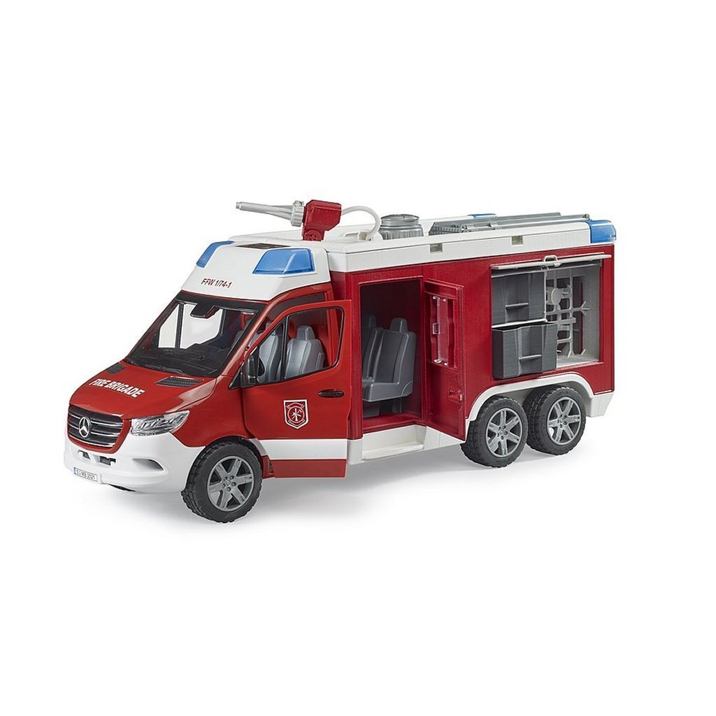 Bruder 02680 MB Sprinter Brandweerwagen + Licht en Geluid - Afbeelding 2
