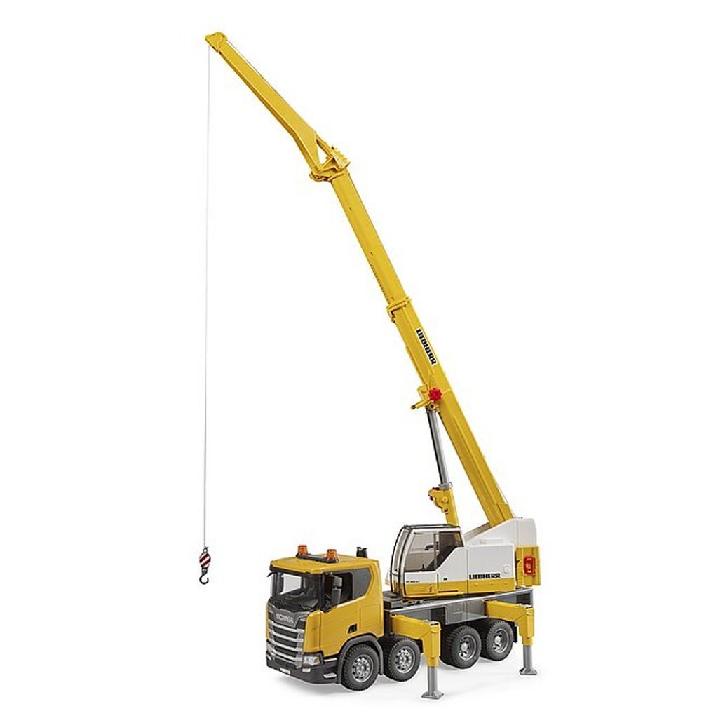 Bruder 03571 Scania Super 560R Liebherr Kraanwagen + Licht en Geluid - Afbeelding 2
