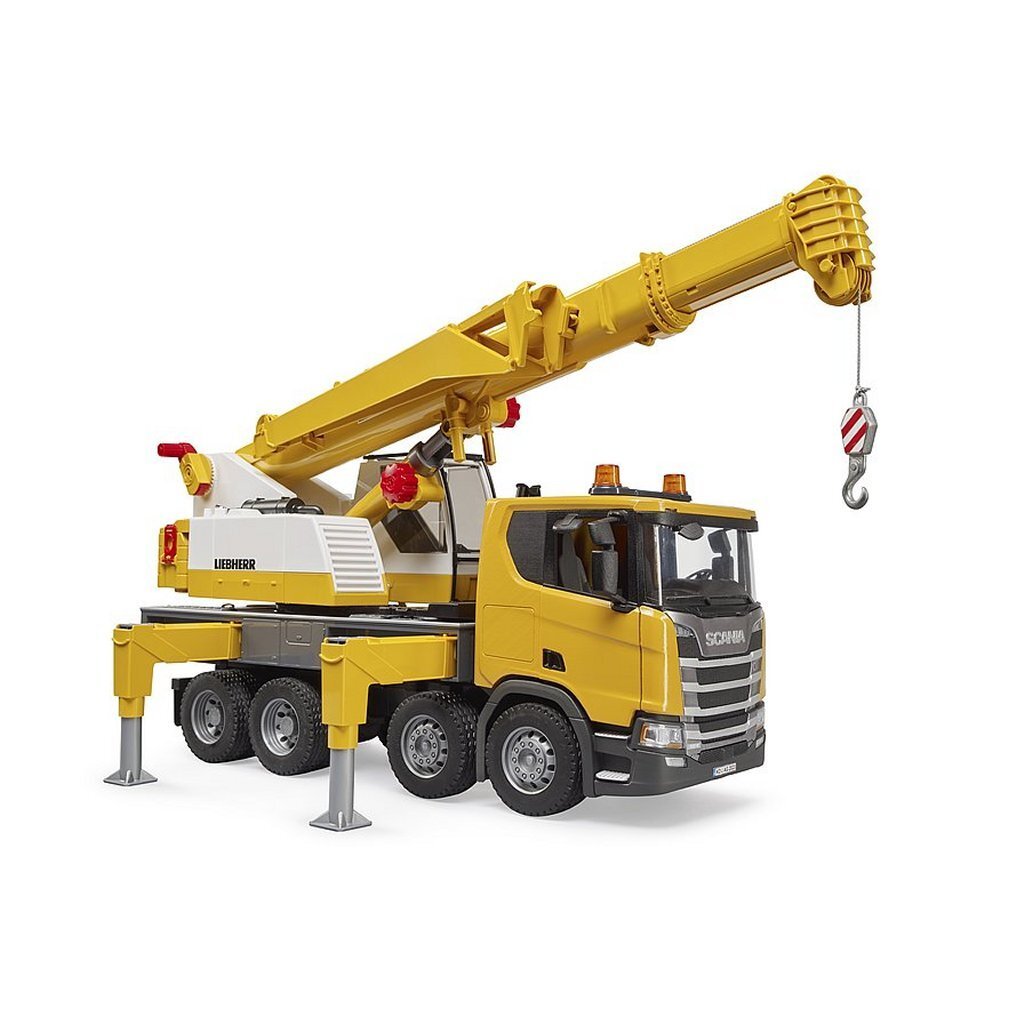 Bruder 03571 Scania Super 560R Liebherr Kraanwagen + Licht en Geluid - Afbeelding 3