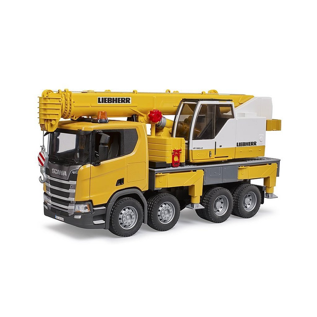 Bruder 03571 Scania Super 560R Liebherr Kraanwagen + Licht en Geluid - Afbeelding 4