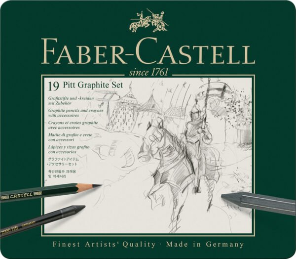 Faber Castell FC-112973 Grafietset Faber-Castell Pitt 19-delig - Afbeelding 2