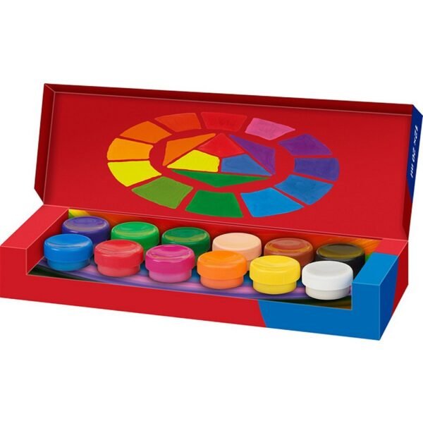 Faber Castell FC-121050 Tempera-Gouache Verf 12 Kleuren - Afbeelding 2