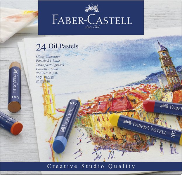 Faber Castell FC-127024 Oliepastels Creative Studio Etui A 24 Stuks. - Afbeelding 2