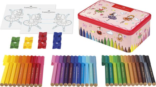 Faber Castell FC-155534 Viltstift Faber-Castell Connector 33 Stuks In Ballerina Blik - Afbeelding 2