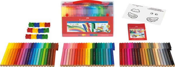 Faber Castell FC-155560 Viltstiften Faber-Castell Connector Koffer 60 Stuks - Afbeelding 2
