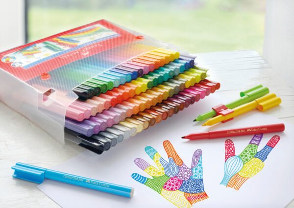 Faber Castell FC-155579 Uitwasbare Connector Stiften Koffer 80 Stuks - Afbeelding 2
