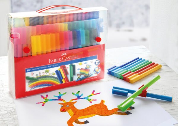 Faber Castell FC-155579 Uitwasbare Connector Stiften Koffer 80 Stuks - Afbeelding 5