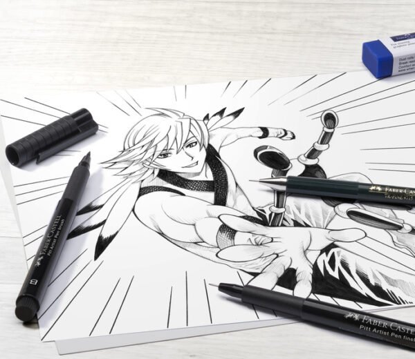 Faber Castell FC-167152 Tekenstift Faber-Castell Pitt Artist Pen Manga Starterset - Afbeelding 2