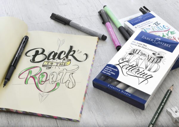 Faber Castell FC-267116 Tekenstift Faber-Castell Pitt Artist Pen Handlettering I 6-delig Etui - Afbeelding 3