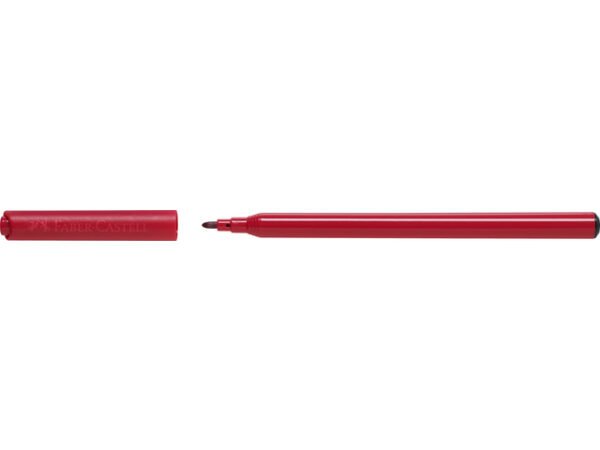 Faber Castell FC-554201 Viltstift 12 Stuks Uitwasbaar Karton Etui - Afbeelding 2