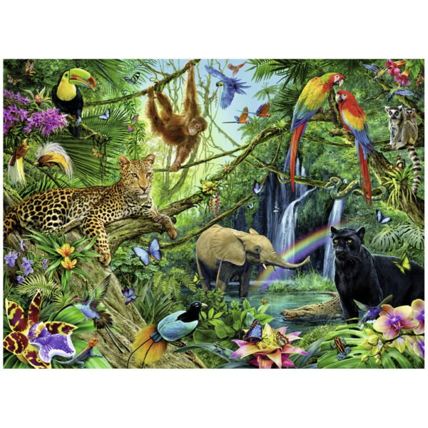 Ravensburger Puzzel Dieren In De Jungle 200 Stukjes XXL - Afbeelding 2