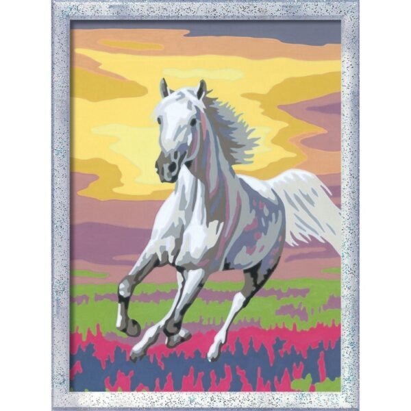 Ravensburger Creart Schilderen op Nummer Paard Bij Zonsondergang - Afbeelding 2