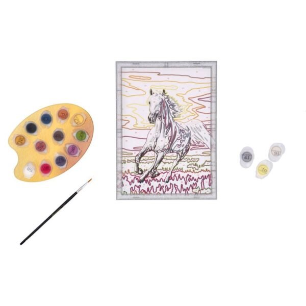 Ravensburger Creart Schilderen op Nummer Paard Bij Zonsondergang - Afbeelding 4