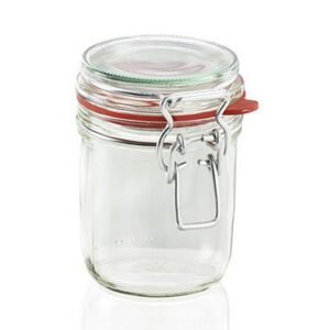 Leifheit 3192 Weckpot met Beugelsluiting 370 ml Glas/RVS