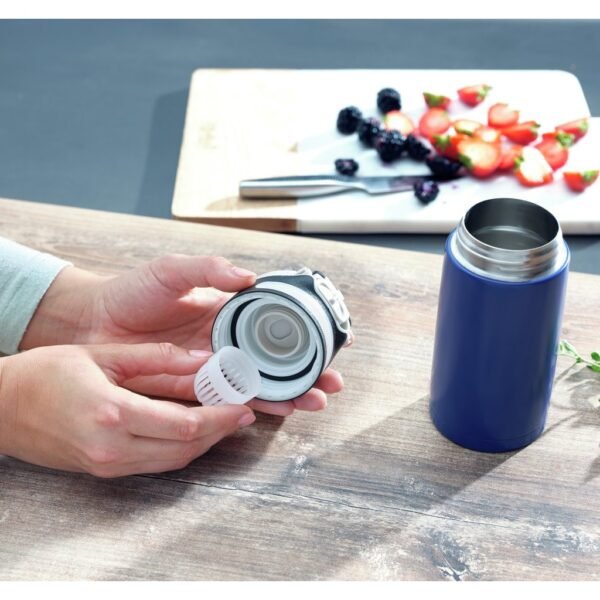 Leifheit 3247 Flip Isoleerbeker 350 ml Donkerblauw - Afbeelding 2