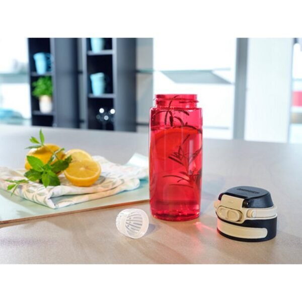 Leifheit 3263 Flip Tritan Drinkfles 550 ml Rood - Afbeelding 2