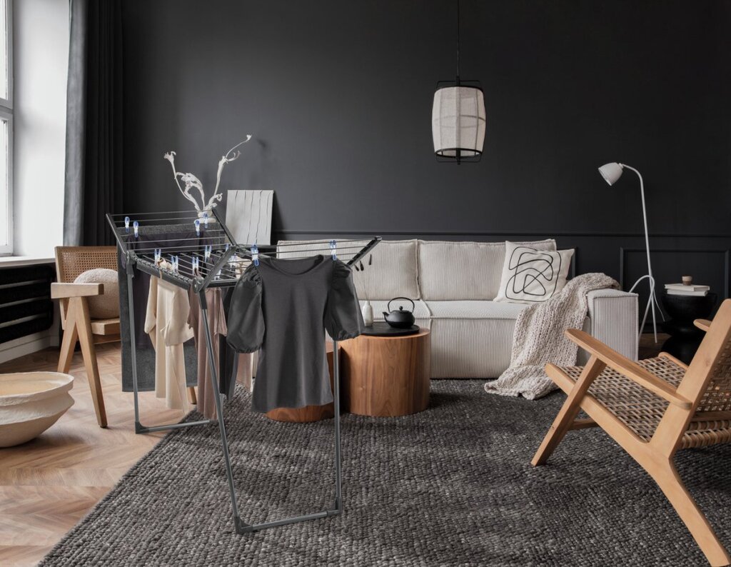 Leifheit 81690 Droogrek Pegasus 150 Solid Slim Black - Afbeelding 8