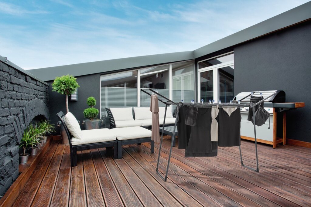 Leifheit 81690 Droogrek Pegasus 150 Solid Slim Black - Afbeelding 9