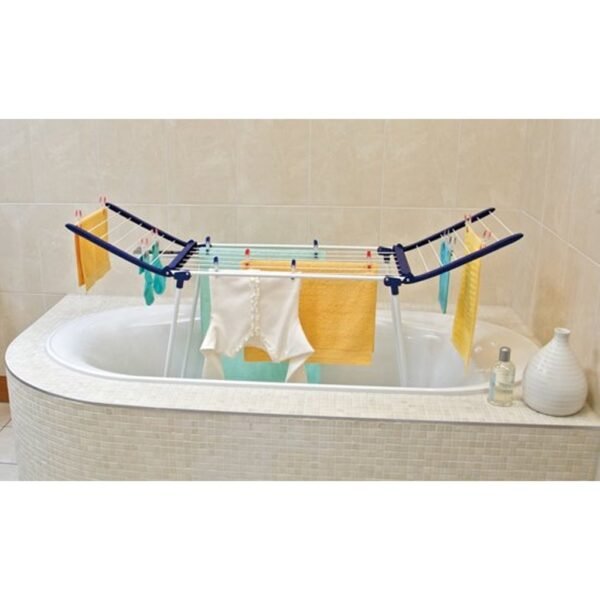 Leifheit 81720 Pegasus 120 Solid Compact Droogrek Wit/Blauw - Afbeelding 2