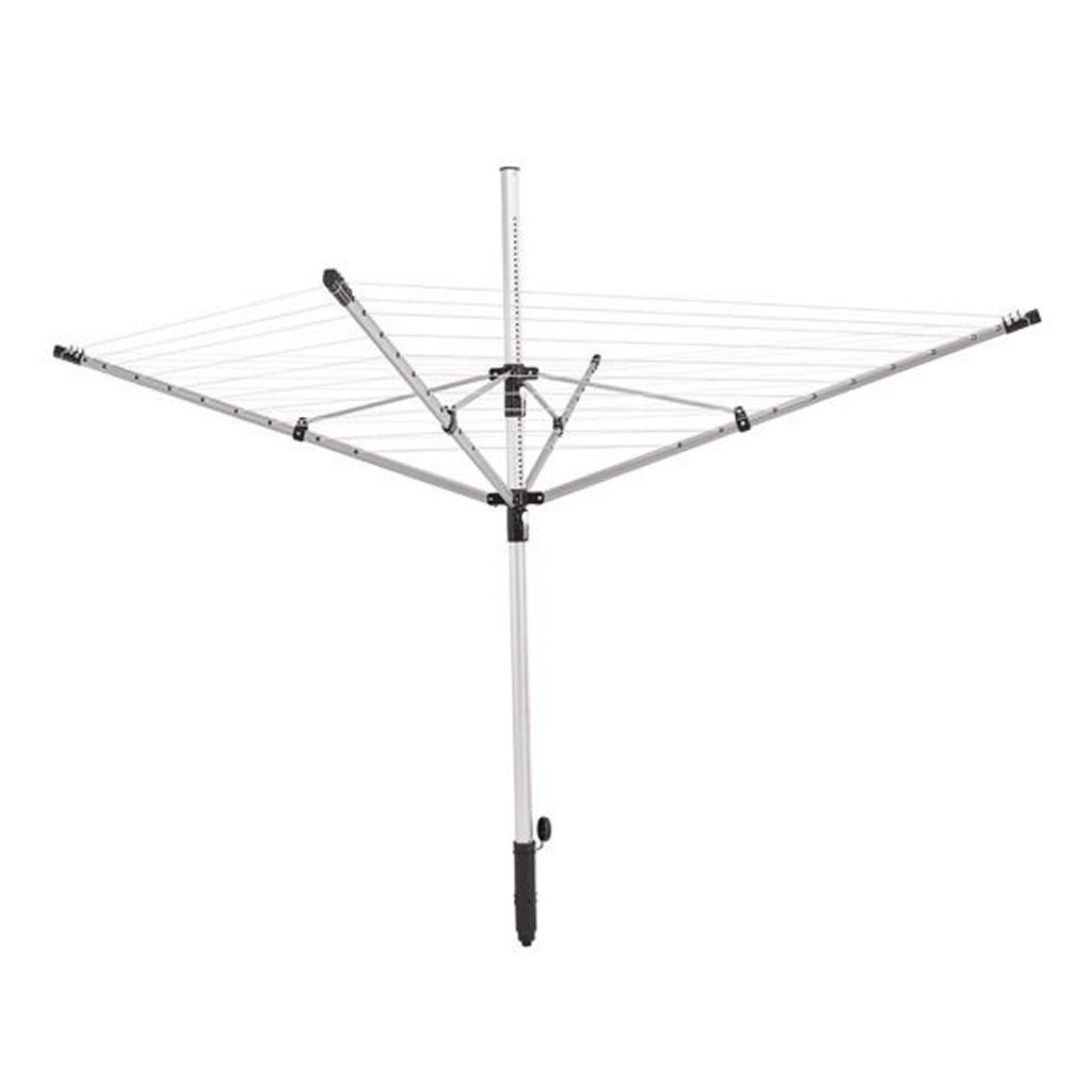 Leifheit 85360 Linopush 500 Droogmolen Zilver/Zwart/Metaal 135-180 cm - Afbeelding 2