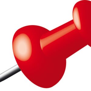 Alco AL-662-12 Pushpins Doosje A 40 Stuks Rood