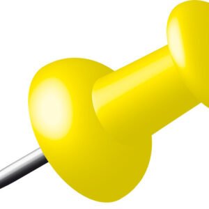 Alco AL-662-13 Pushpins Doosje A 40 Stuks Geel