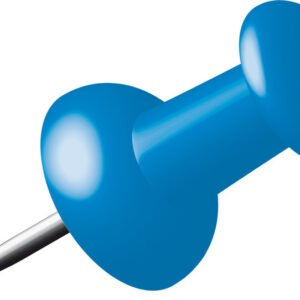 Alco AL-662-15 Pushpins Doosje A 40 Stuks Donkerblauw