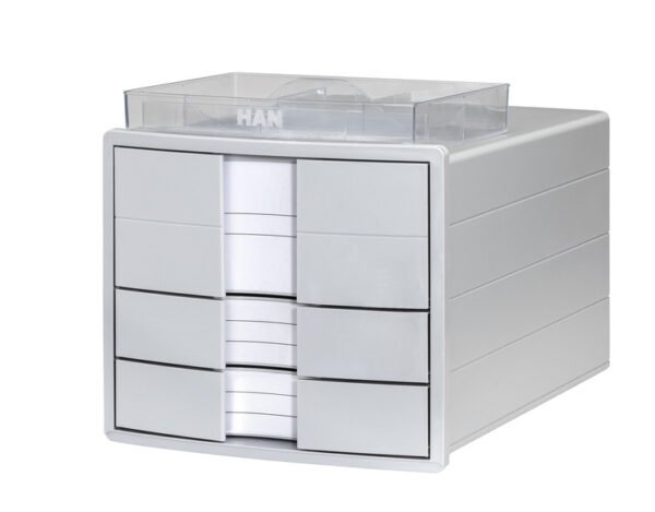 HAN HA-1017-11 Ladenkast Impuls L.grijs 3 Gesloten Laden, Met Inzet - Afbeelding 3