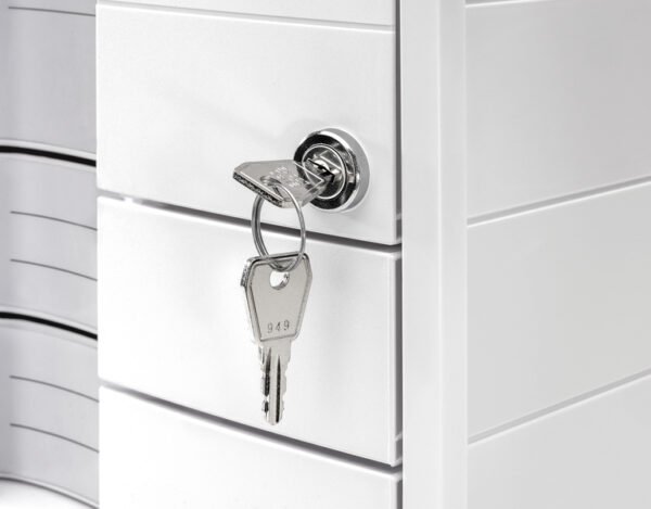 HAN HA-1018-12 Ladenkast Impuls Wit 3 Dichte Laden, Afsluitbaar En Inzet - Afbeelding 3