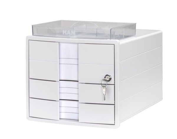 HAN HA-1018-12 Ladenkast Impuls Wit 3 Dichte Laden, Afsluitbaar En Inzet - Afbeelding 4