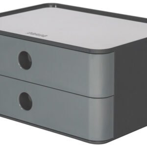 HAN HA-1120-19 Smart-box Allison Met 2 Lades Graniet Grijs, Stapelbaar