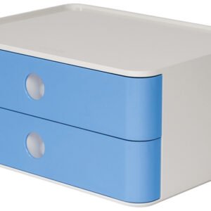 HAN HA-1120-84 Smart-box Allison Met 2 Lades Hemels Blauw, Stapelbaar
