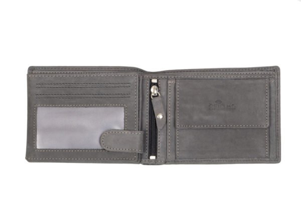 Juscha JU-47254 Portefeuille Horizontaal RFID Pride And Soul. Grijs Leer. - Afbeelding 3