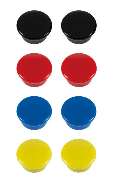 Westcott AC-E10807 Magneet Assorti Pak à 8st. Ø 15x8mm, 100g