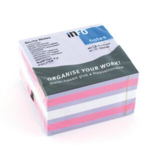 Info Notes IN-5654-63 75x75mm Assorti Blok A 450 Vel