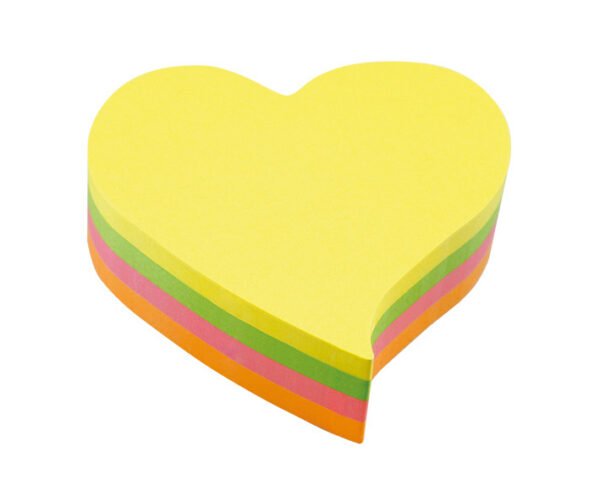 Info Notes IN-5823-39 Info Shaped Sticky Notes 68x68 'hart' Assorti 200 Vel - Afbeelding 2