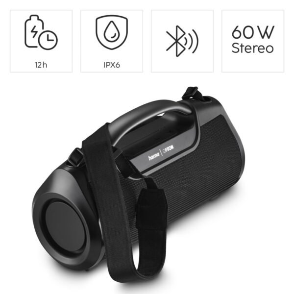 Hama Bluetooth®-luidspreker Mate Pro Waterdicht IPX6 PowerPack 60W Zw - Afbeelding 5