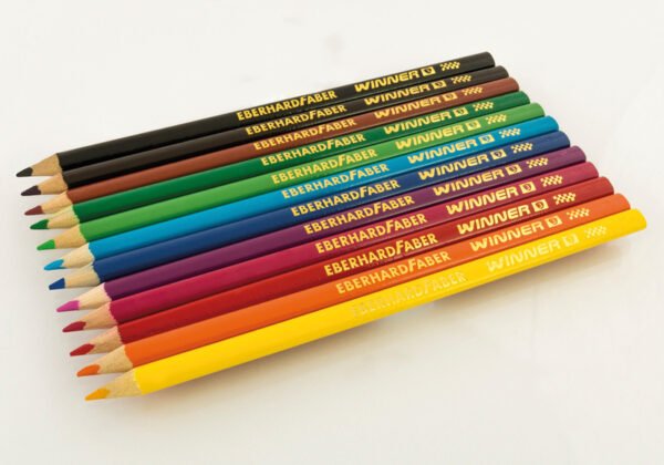 Eberhard Faber EF-511412 Kleurpotlood Winner Driekantig Assorti Etui à 12 Stuks - Afbeelding 3