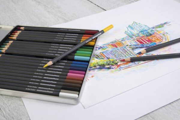 Eberhard Faber EF-516124 Kleurpotloden Metaaletui A 24 Stuks - Afbeelding 2