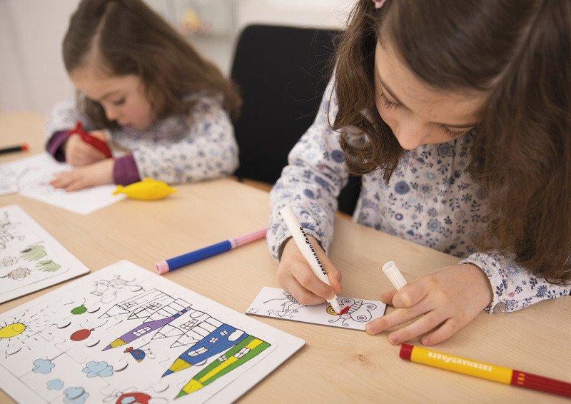 Eberhard Faber EF-551010 Viltstift Magic Marker 9 Kleuren En 1 Tovermarker - Afbeelding 4