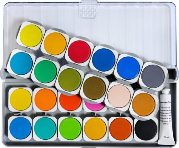 Eberhard Faber EF-578324 Verfdoos Winner 24 Kleuren + Mengpalet - Afbeelding 2