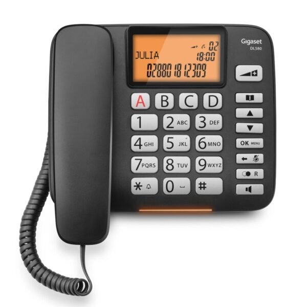 Gigaset Dl580 Grote Toetsen Telefoon Zwart - Afbeelding 3