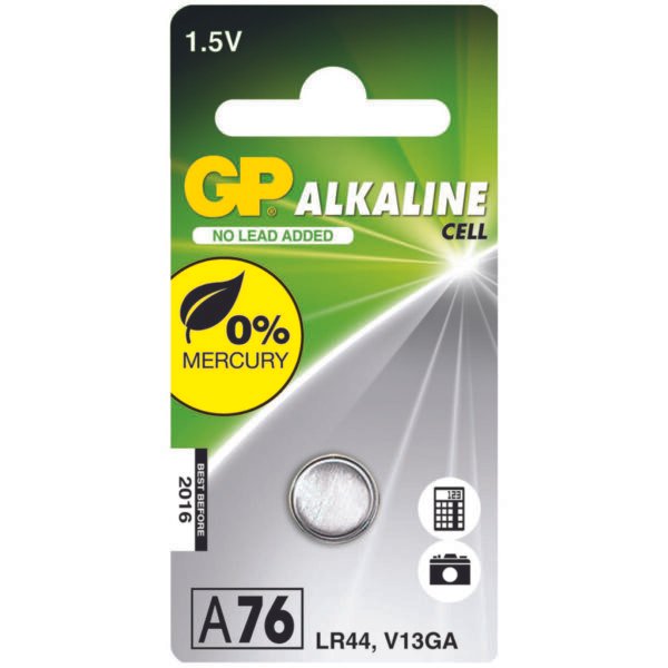 GP LR44 Knoopcel Batterij