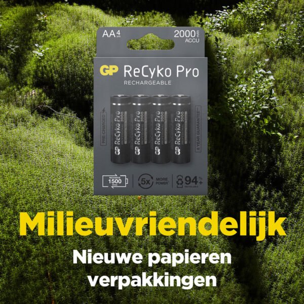 GP Recyko Gp Oplaadbaar Batterij Pro Aa A4 2000mah - Afbeelding 5